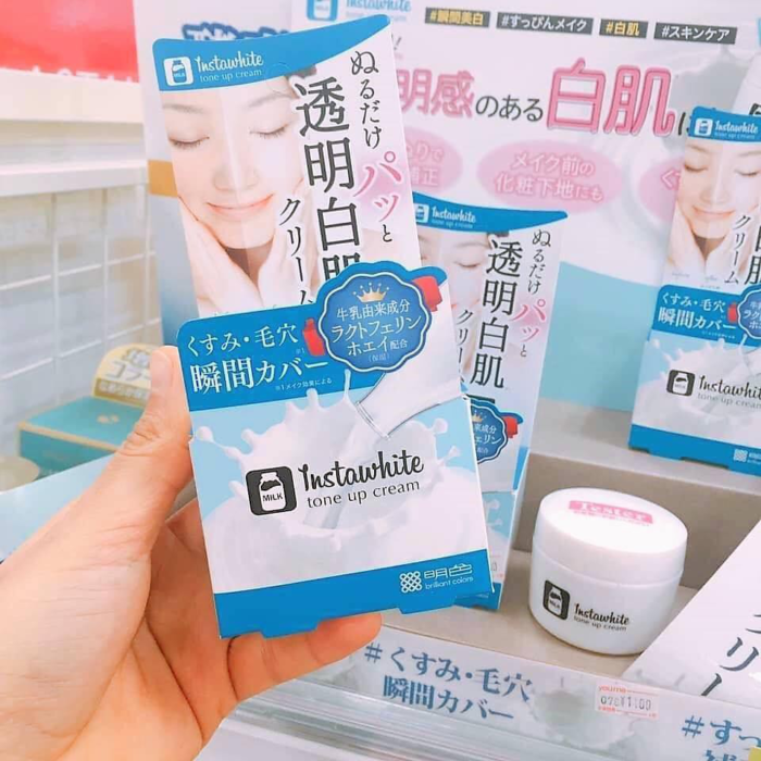 Kem dưỡng trắng da Instawhite Tone Up Cream Meishoku Nhật Bản