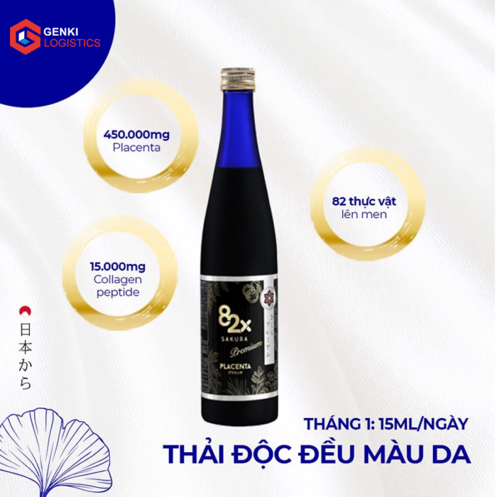 Nước uống Placenta 82x Sakura Premium 450000mg