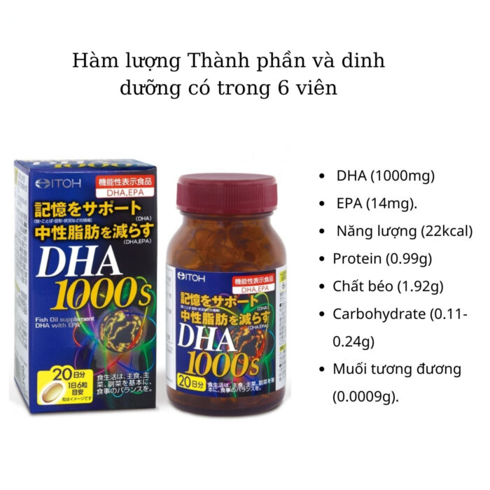 Viên uống bổ não ITOH DHA 1000mg
