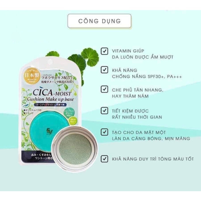 Phấn nước Cica Moist Cushion Make up Base SPF30 PA++++