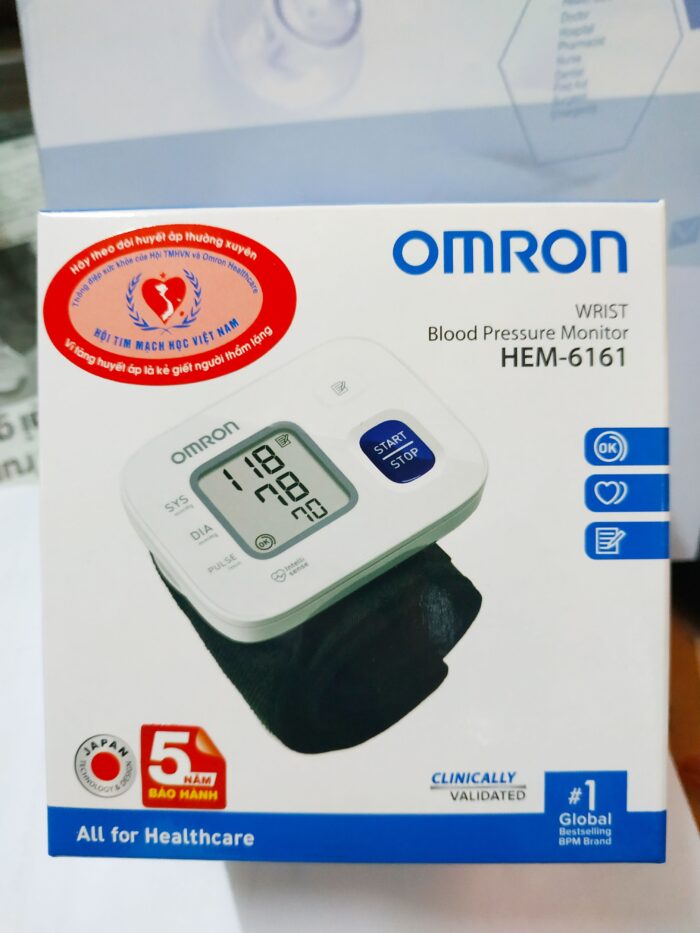 Máy Đo Huyết Áp Cổ Tay Omron HEM-6161 - Nhật Bản