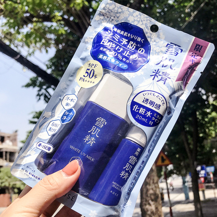 Kem chống nắng Kose Sekkisei Skincare UV Milk & Gel