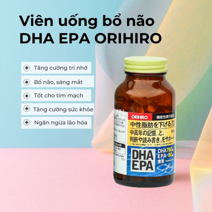 Thực phẩm chức năng Viên uống dầu cá Orihiro DHA 780mg EPA 80mg mới 2020