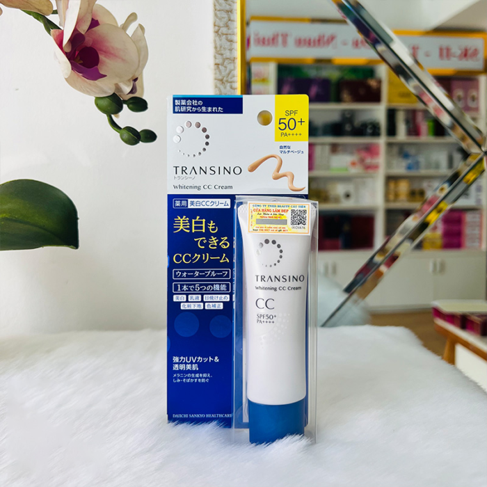 Kem trang điểm dưỡng trắng Transino Whitening CC Cream 30g