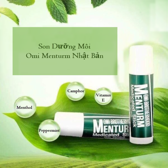 Son dưỡng môi omi menturm chống thâm môi 4g
