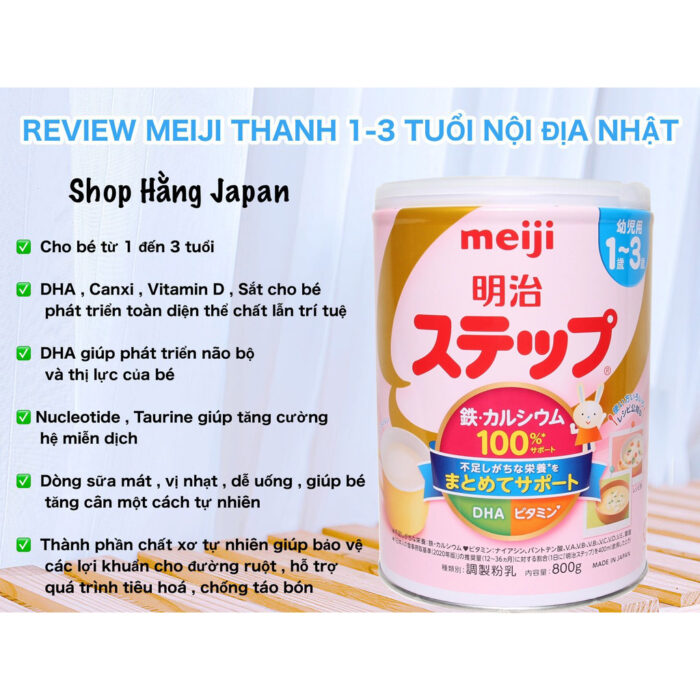 Sữa Meiji 1-3 (bé trên 1 tuổi)