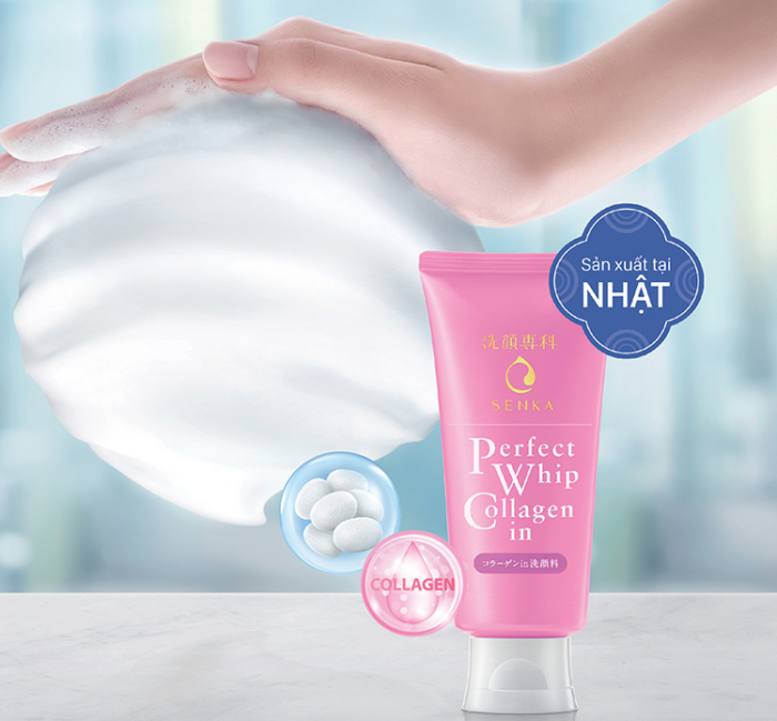 Sữa rửa mặt Senka Perfect Whip Nội Địa Nhật Bản