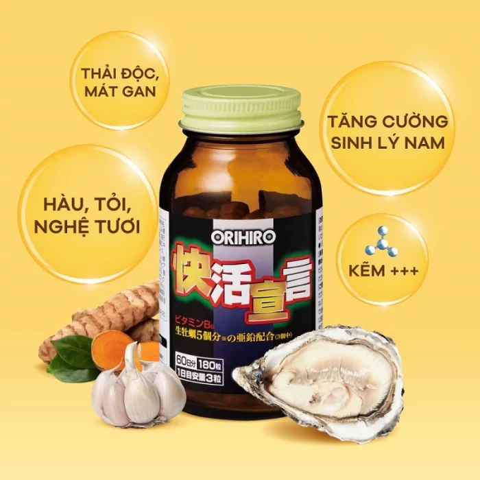 Viên uống tinh chất hàu tươi tăng cường sinh lý Orihiro 120 viên