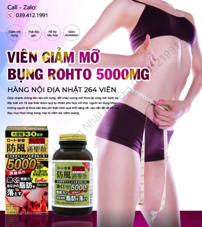 Viên Uống Giảm Cân Rohto 5000mg