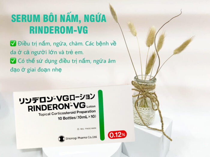 Dung dịch Nấm, Ngứa Rinderon-VG 0,12% 5gr Nhật Bản