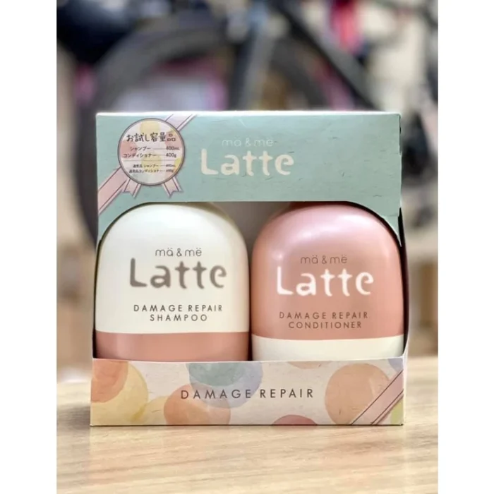 KRACIE-Bộ gội xả cho tóc khô Latte 400mlx2
