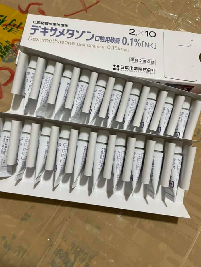 Kem bôi đặc trị nhiệt miệng Dexamethasone 0,1%
