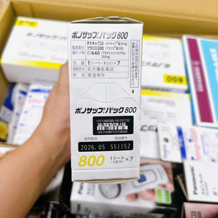 Thuốc trị HP mẫu mới 800mg