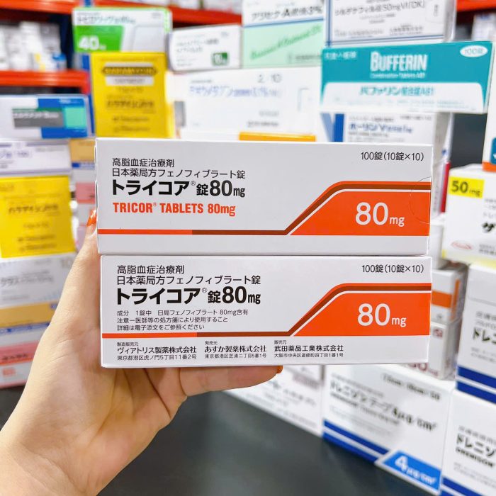 Viên Uống Giảm Mỡ Máu Tricore 80mg (100 viên)
