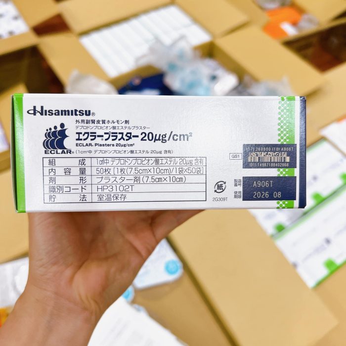 Miếng dán ép sẹo lồi Eclar Plaster Hisamitsu Nhật Bản