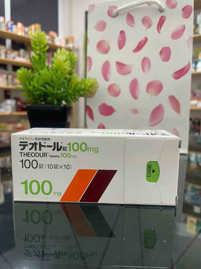 Viên uống hỗ trợ giảm ho Theodur 100mg Nhật Bản