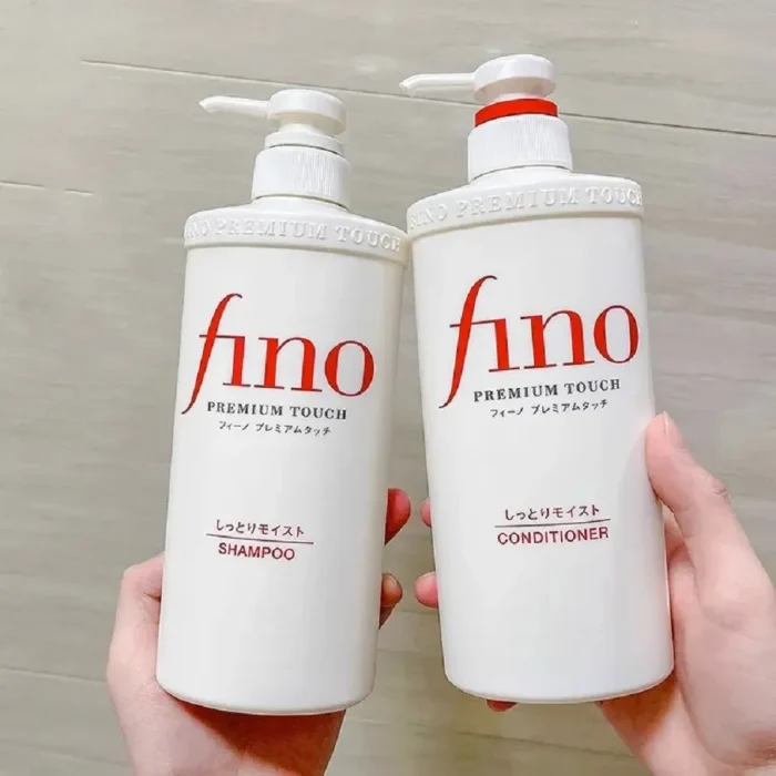Cặp gội & xả Shiseido Fino Premium Touch hỗ trợ phục hồi tóc hư tổn (550ml)