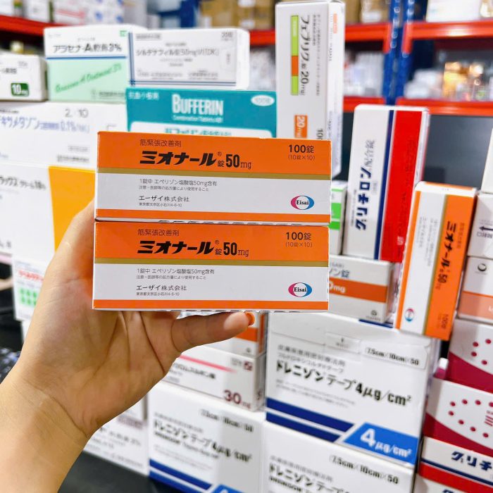 Viên uống Myonal 50mg Eisai hỗ trợ giảm căng cứng, đau nhức cơ khớp