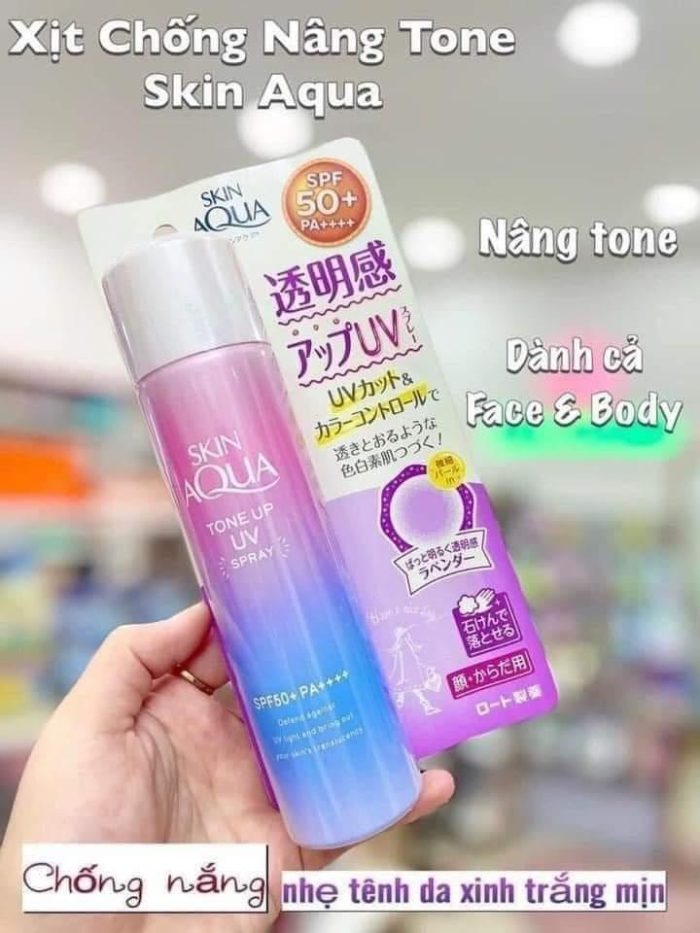 Xịt chống nắng Skin Aqua SPF 50+ 70g