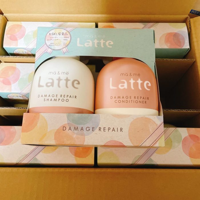 KRACIE-Bộ gội xả cho tóc khô Latte 400mlx2