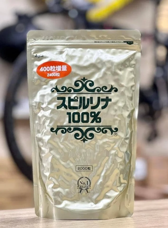 Tảo xoắn spirulina túi 2400 viên Nhật Bản