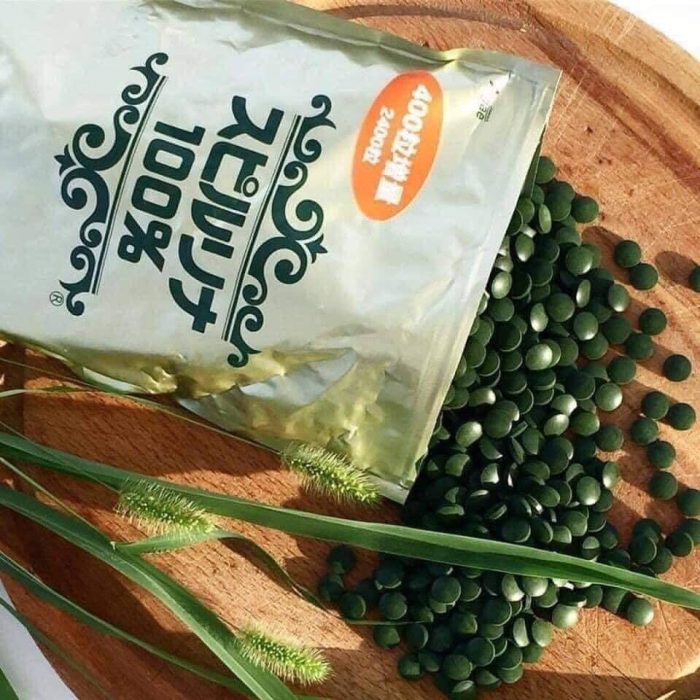 Tảo xoắn spirulina túi 2400 viên Nhật Bản