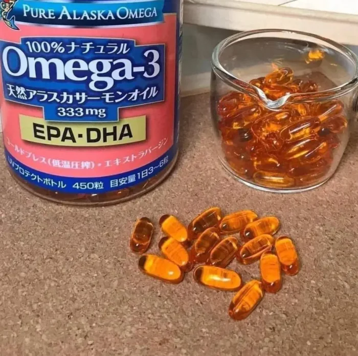 Dầu cá hồi Omega-3 Pure Alaska 450 viên