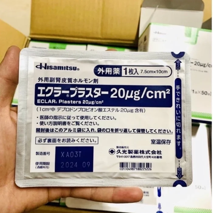 Miếng dán ép sẹo lồi Eclar Plaster Hisamitsu Nhật Bản