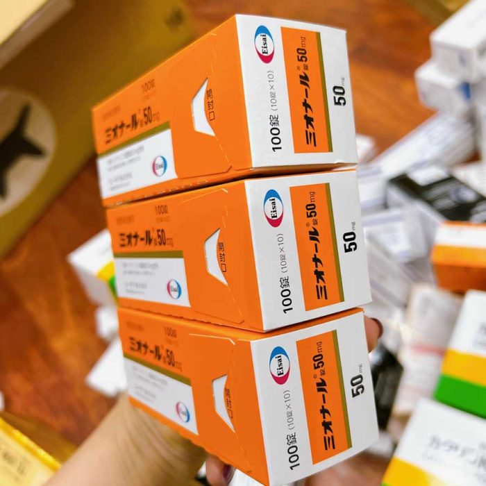 Viên uống Myonal 50mg Eisai hỗ trợ giảm căng cứng, đau nhức cơ khớp