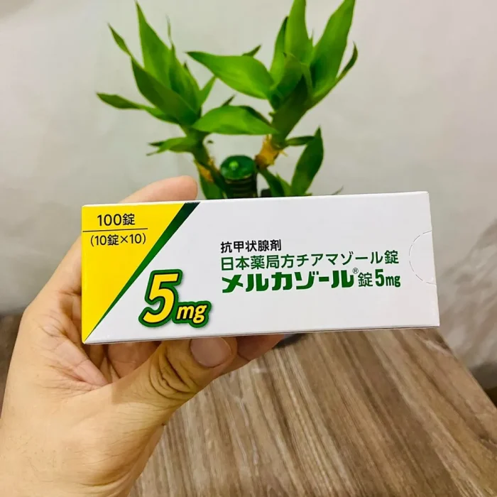 Viên uống trị u tuyến giáp Mercazole 5mg 100 viên của Nhật Bản