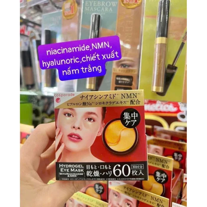Mặt Nạ Mắt Hydrogel Vàng & Đỏ 60 Miếng